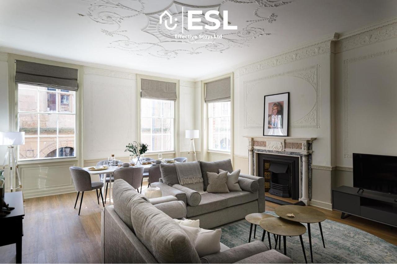 Most Central Luxury Grade 2 Listed Apartment Overlooking Shrewsbury Square - Free Parking Екстериор снимка